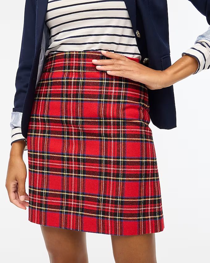 Tartan A-line skirt | J.Crew Factory
