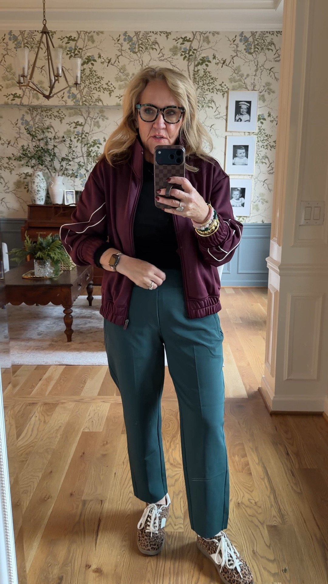@athleta endless pants are a win! Love this line color. Wearing size 8 petite 
Walmart Track jacket. Size medium if you try the pants that go with it try sizing down. I tried the medium and they were way too big.
Ribbed T-shirt I picked up a few colors wearing size medium
Allie & Bess 20% off code NANETTE20

#LTKOver40 #LTKTravel #LTKootd