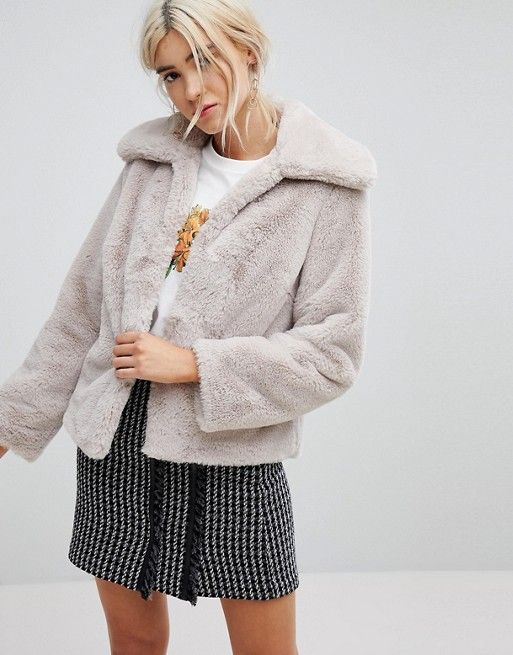 New Look Short Faux Fur Coat | ASOS US