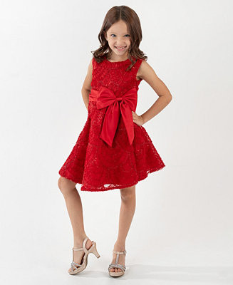 Girls' 2T-6X Soutache Hi-Low Sleeveless Dress | Macy's