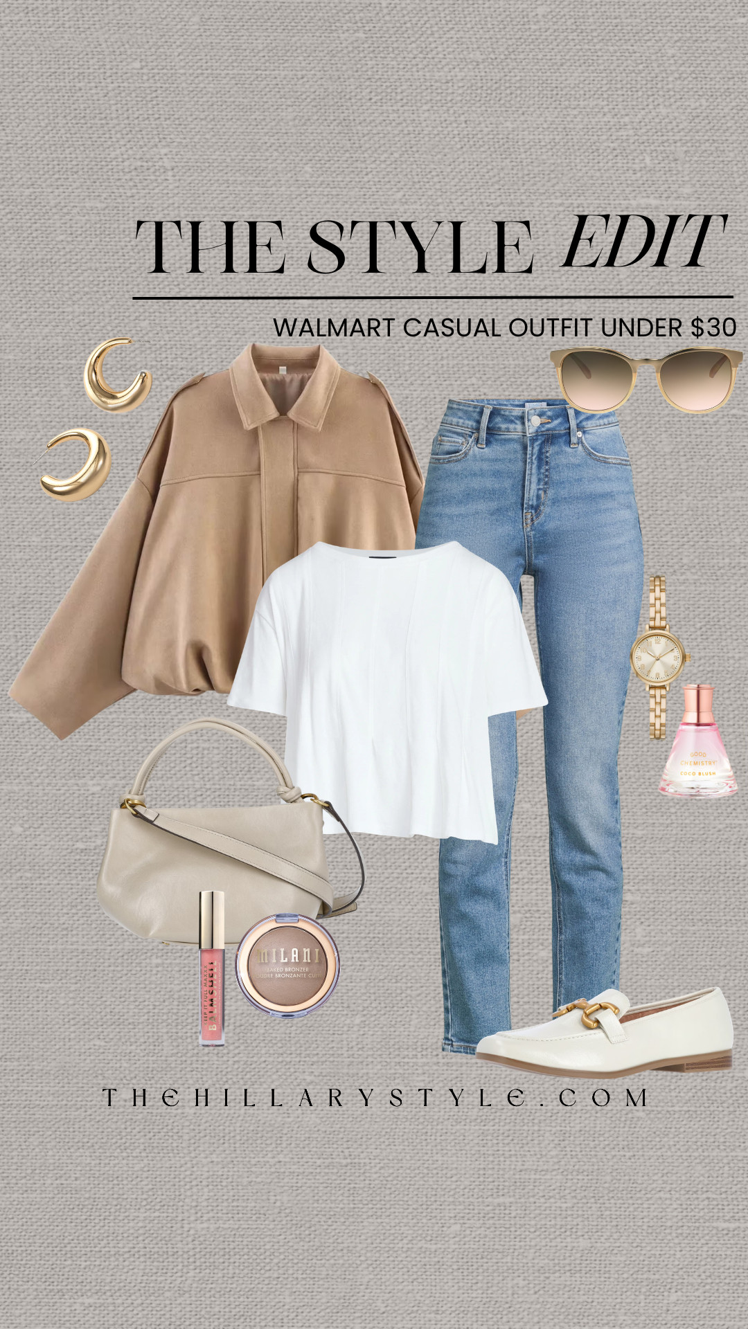 Walmart Spring Fashion: Elevated Casual Outfit Under $30
Looking for that perfect capsule wardrobe look without the designer price tag? This Walmart outfit is the ultimate quiet luxury find for spring. We’re pairing a neutral bomber jacket with straight-leg denim and gold hardware loafers for a look that feels polished yet effortless. This spring break style is perfect for a casual chic everyday vibe or a weekend brunch. Grab these affordable fashion essentials to refresh your modern organic aesthetic this season. Shop the full budget-friendly edit at thehillarystyle.com!

#TheHillaryStyle #WalmartFinds #WalmartFashion #QuietLuxury #SpringOutfits #AffordableStyle #MinimalistFashion #NeutralAesthetic #CapsuleWardrobe #LTKUnder50 #PinterestFashion #SpringStyle2026 #StreetStyle 

 

#LTKootd #LTKSeasonal #LTKOver40
