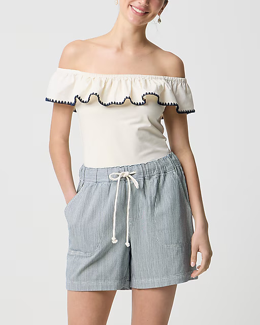 Drawstring denim short | J.Crew Factory