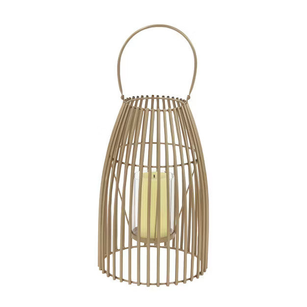 Modern Iron/Glass Decorative Caged Candle Holder - Olivia & May | Target