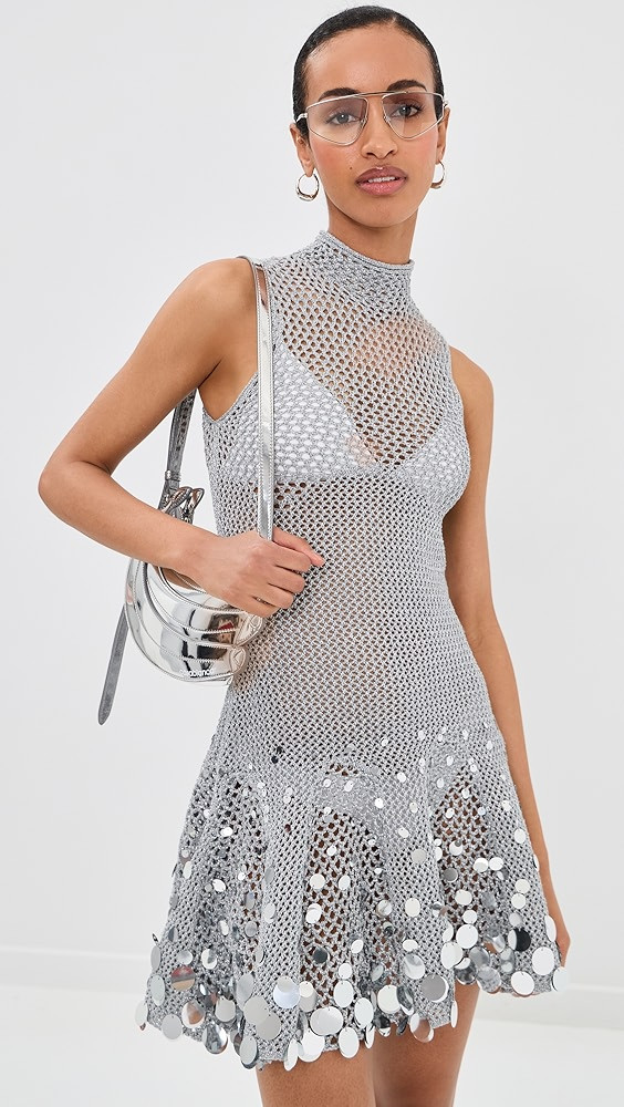 Crochet Mirror Mini Dress | Shopbop