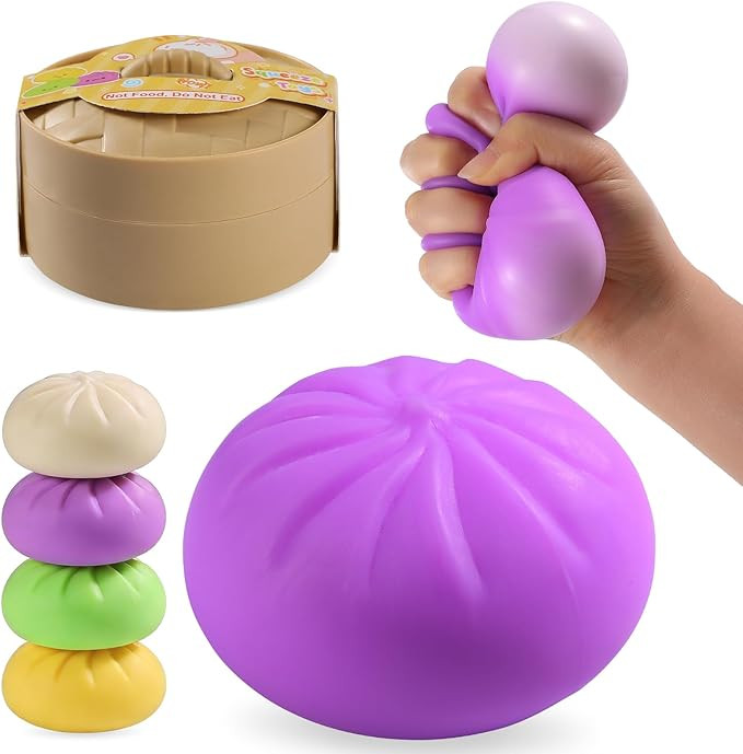 Squishy Dumpling Sensory Toys Mystery Dumpling Squishy Stress Relief Fidget Easter Gifts for Kids... | Amazon (US)