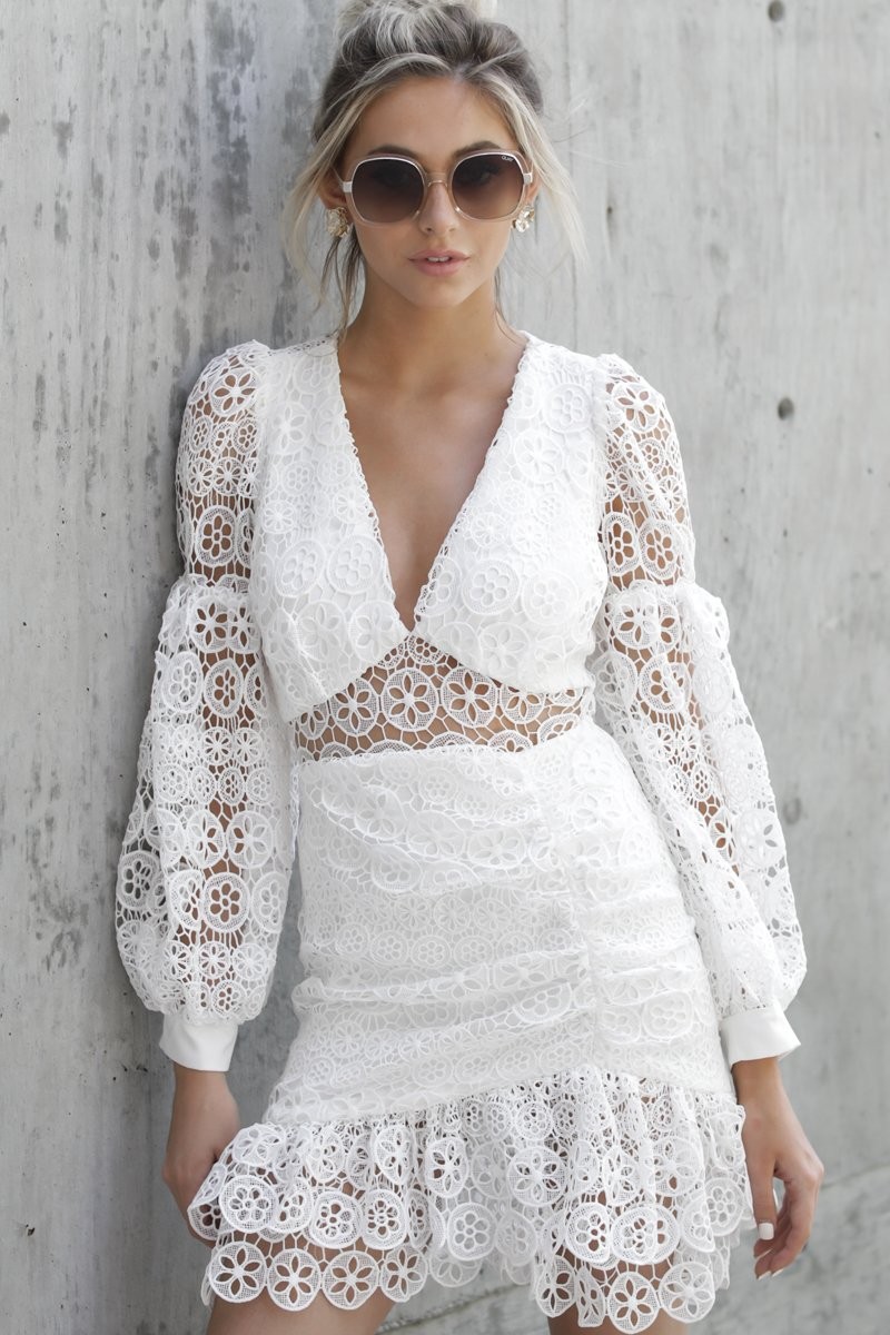 Invitation List White Lace Dress | Red Dress 