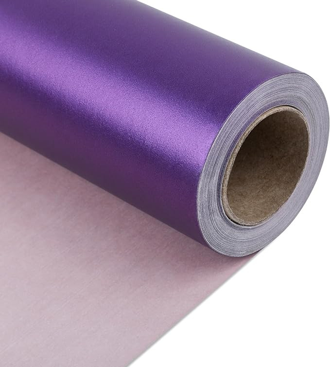 NESCCI Christmas Wrapping Paper,Deep Purple Matte Wrapping Paper,Solid Color Pearly-Lustre Paper,... | Amazon (US)
