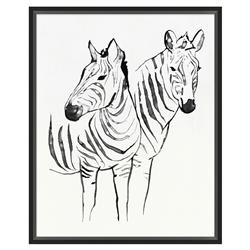 Madden Modern Classic Zebra Framed Art - I | Kathy Kuo Home