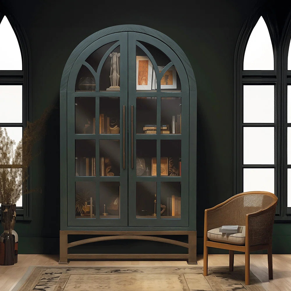 Baskerville 2 Glass Door Cabinet | Wayfair North America