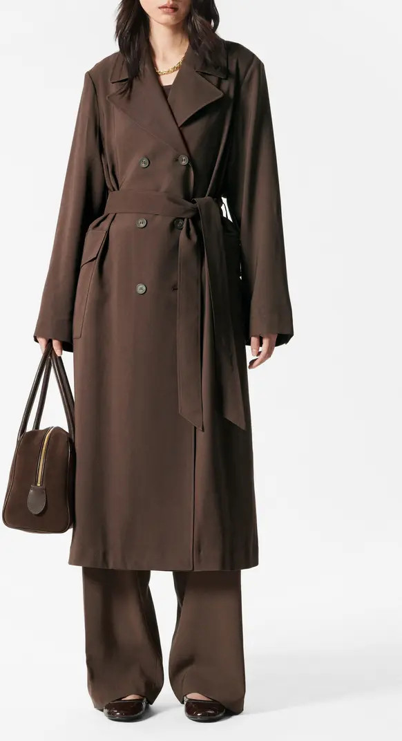 & Other Stories Belted Double Breasted Trench Coat | Nordstrom | Nordstrom