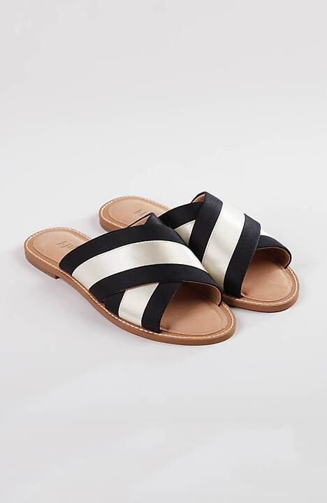 Lianne Criss-Cross Ribbon Slides | J. Jill