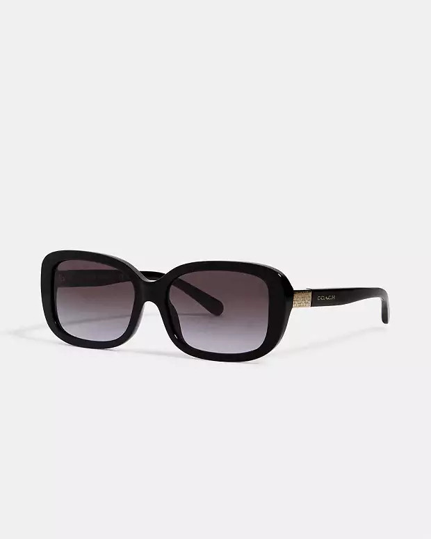 Signature Rectangle Sunglasses | Coach Outlet US