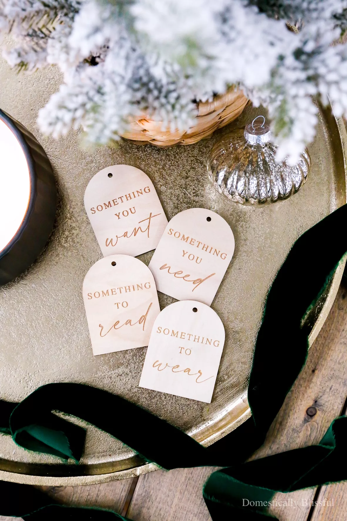 Something You Wooden Christmas Tags Gift Tags for Presents Something You  Wear Something You Play Something You Want Need 