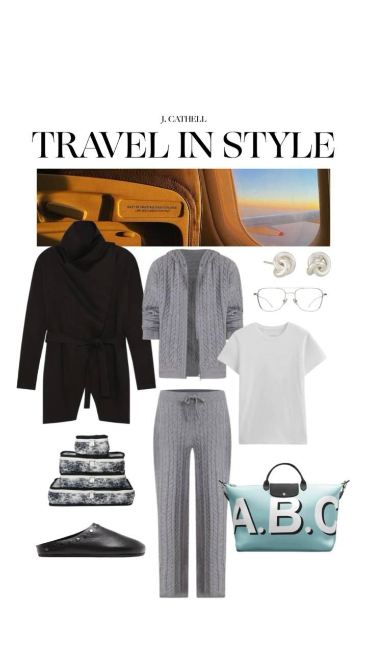 Travel days, but make them intentional. ✈️
These are my go-to chic travel outfits for long flights—polished enough to arrive feeling pulled together, comfortable enough to actually relax en route.

Think:
• Soft, elevated lounge sets that don’t wrinkle
• Layered outerwear for cold cabins + warm arrivals
• Hands-free totes, cozy slides, and sneakers you can walk miles in
• Neutral palettes that mix, match, and always feel timeless

Whether you’re flying for the holidays, heading into a busy season of travel, or just want to upgrade your airport style, these looks prove that comfortable travel outfits can still feel refined.

Save this for your next trip ✨
Shop everything linked on my LTK

#TravelOutfits #AirportStyle #ChicTravel #TravelCapsuleWardrobe #ElevatedBasics #ComfortableAndChic #WhatToWearFlying #LoungewearStyled

#LTKOver40 #LTKSeasonal