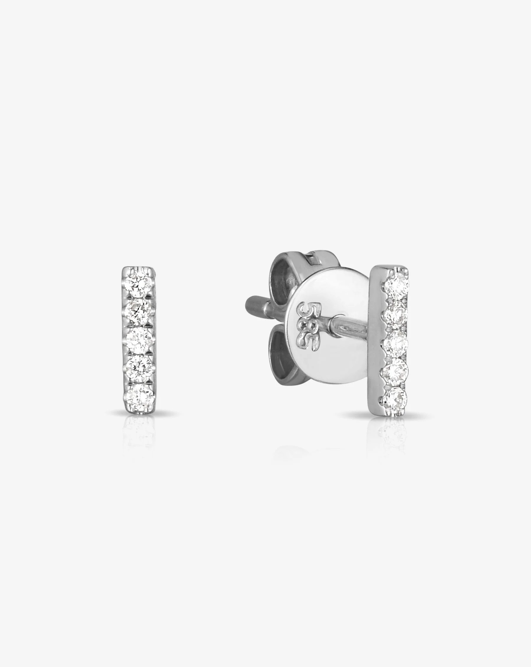 Petite Diamond Line Studs | Ring Concierge
