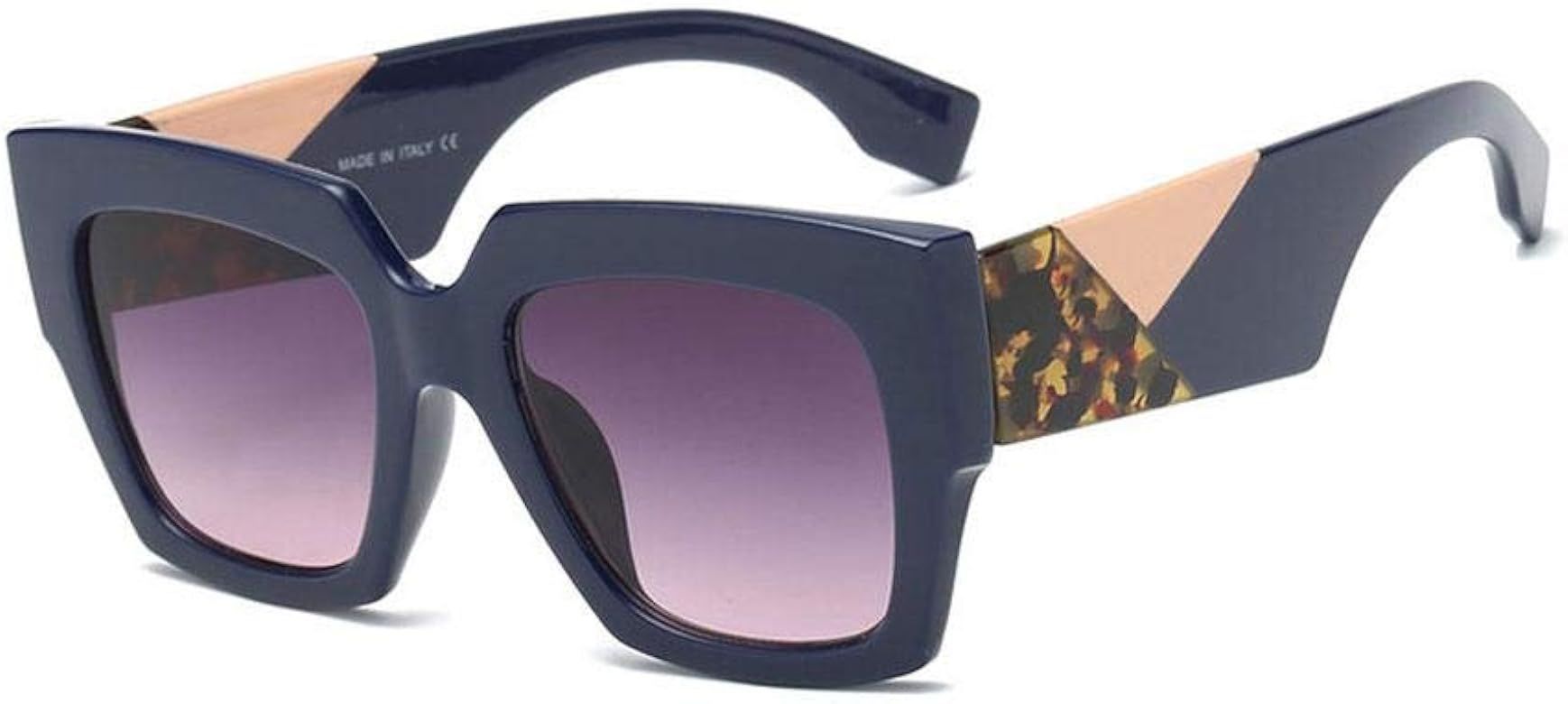 Oversized Retro Square Fashion Sunglasses | Scratch & Impact Resistant | UV400 | Amazon (US)