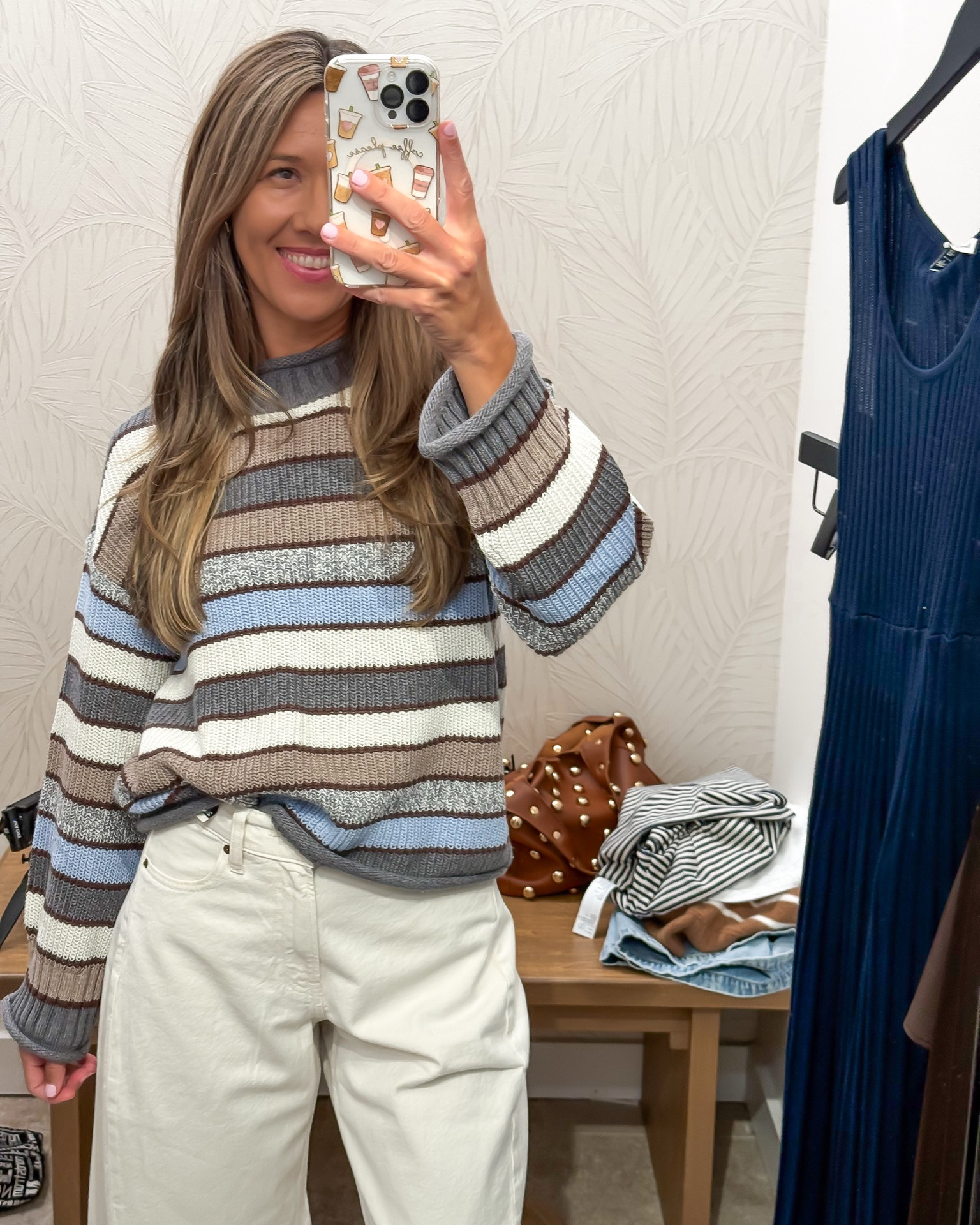 @abercrombie try on
Sweater xs
Jeans 26

#LTKSeasonal #LTKOver40