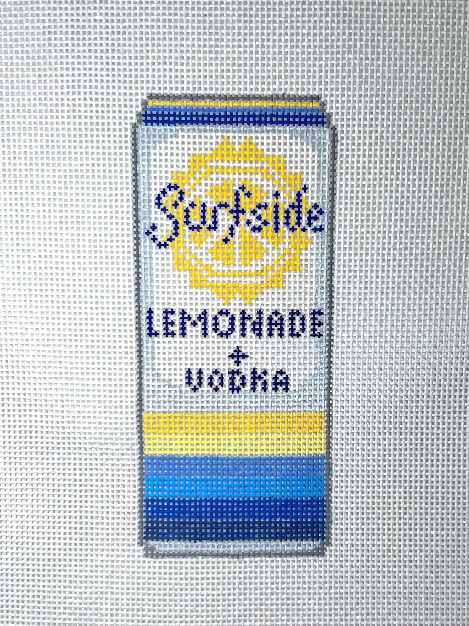 Lemonade Vodka Cocktail Drink Can Handpainted Needlepoint Canvas | Etsy (Global)