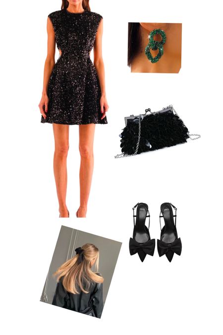 NYE outfit idea - sparkles with bows 

Bow dress, hair bow, bow shoes, bow accessories, black sequin dress, nye, nye outfit

#LTKfindsunder100 #LTKHoliday #LTKSeasonal