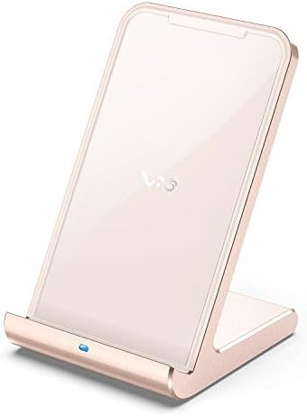 Vebach Fast Wireless Charger Aluminum Frame,Merak1 USB C Qi Certified Wireless Charging Stand,7.5W f | Amazon (US)