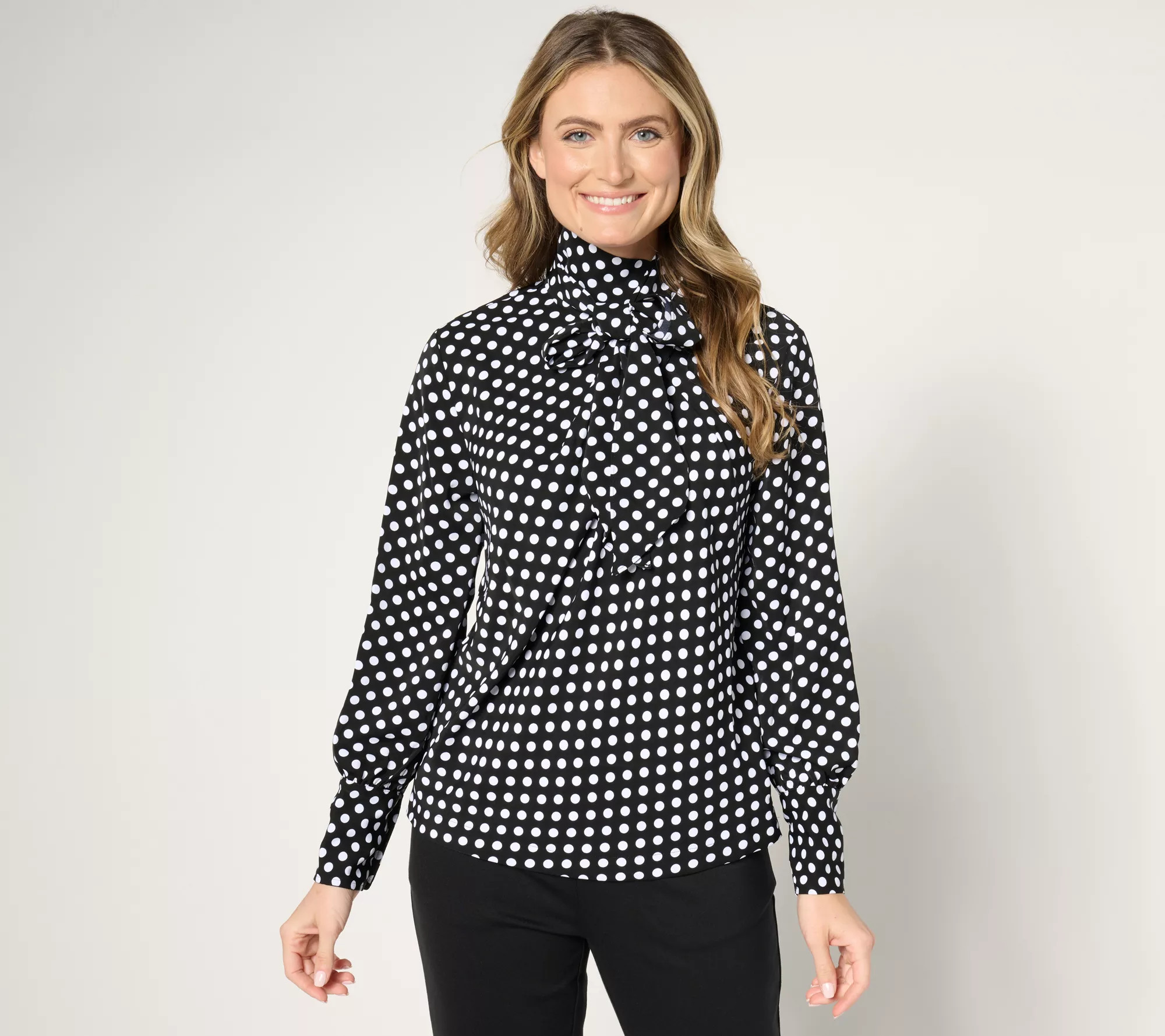 Carla Rockmore Collection The Hollywood Bow Blouse | QVC