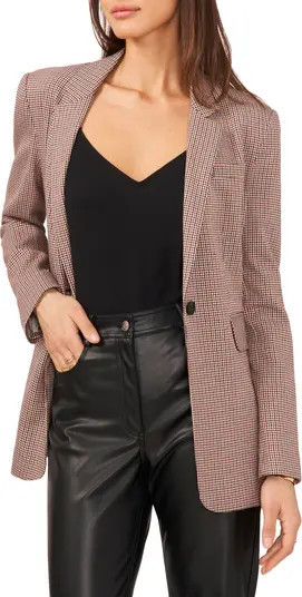 Houndstooth One-Button Blazer | Nordstrom