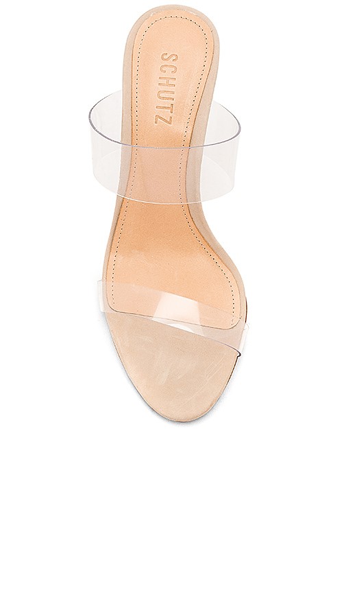 Schutz Ariella Heel in Transparente from Revolve.com | Revolve Clothing (Global)