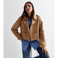 Camel Crop Trench Jacket New Look | New Look (UK)