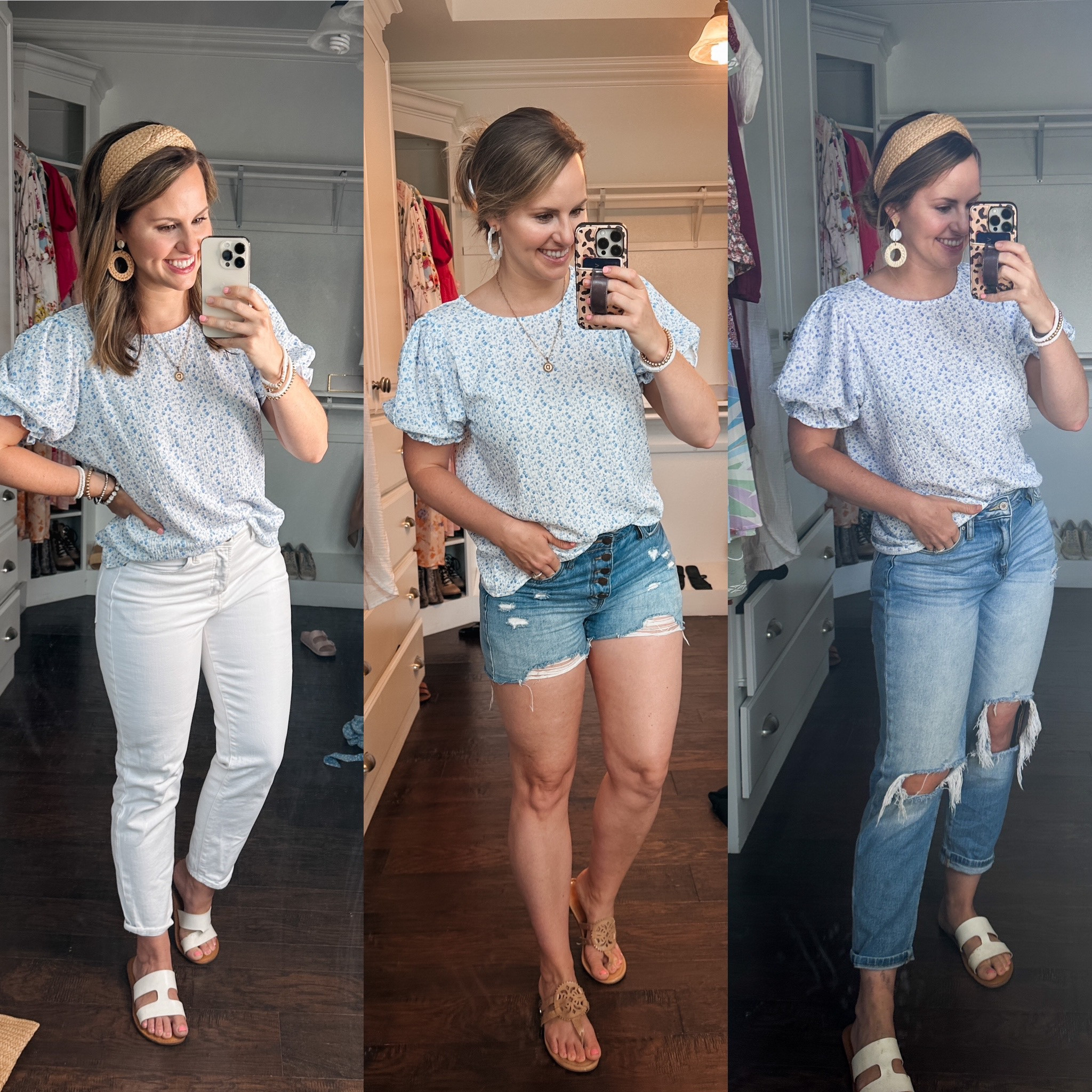 Summer top I’ve been loving!! You’ll want to wear it on repeat. Linking my denim shorts, mom jeans and white Denim down below too! 

Amazon earrings, stackable bracelets, Old navy, pink lily, Amazon finds 

#LTKFind #LTKunder50 #LTKSeasonal