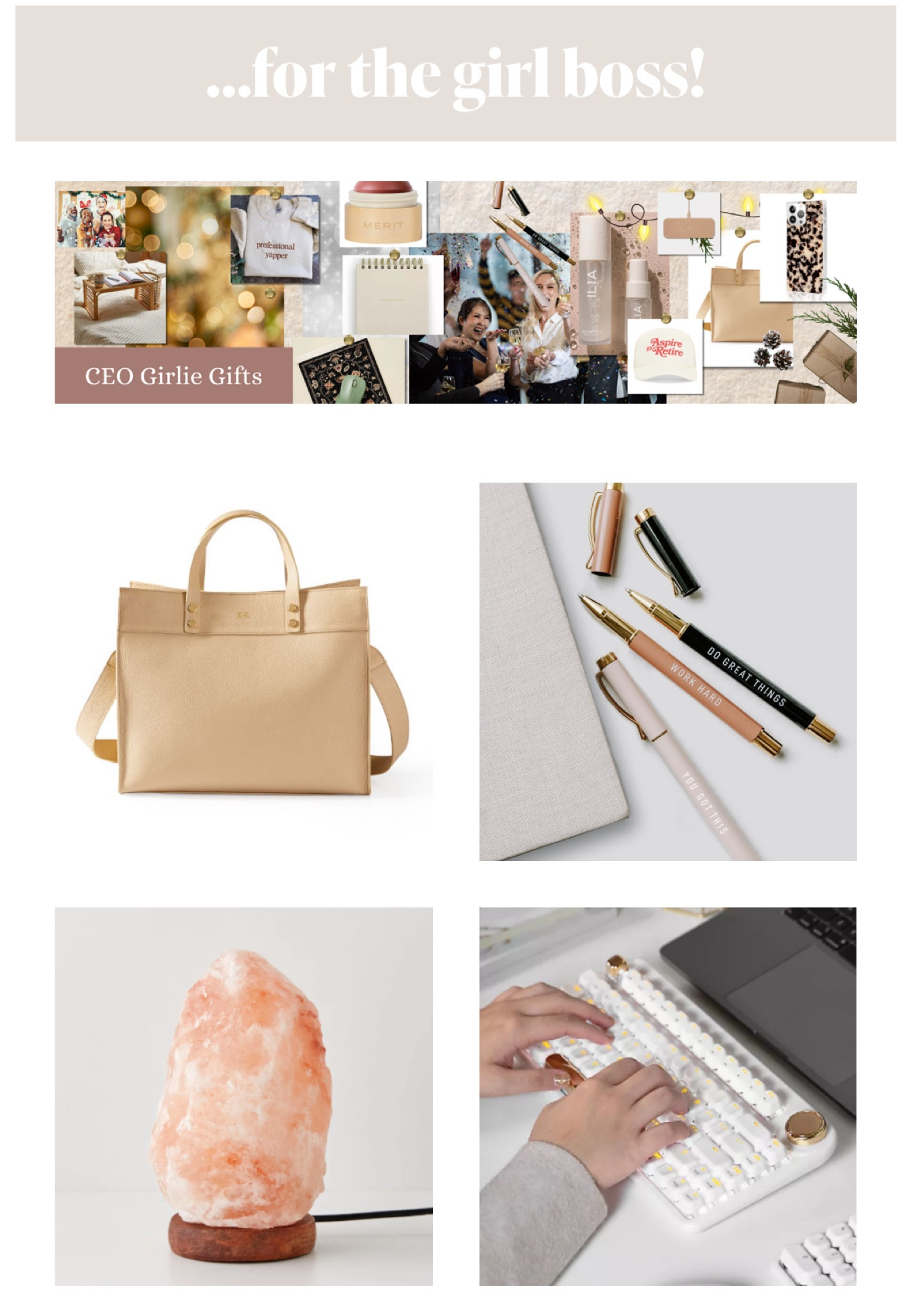 2024 GIFT GUIDE
#thedesignlog 

Gifts for the Corporate Girlie

#LTKGiftGuide #LTKWorkwear #LTKHoliday