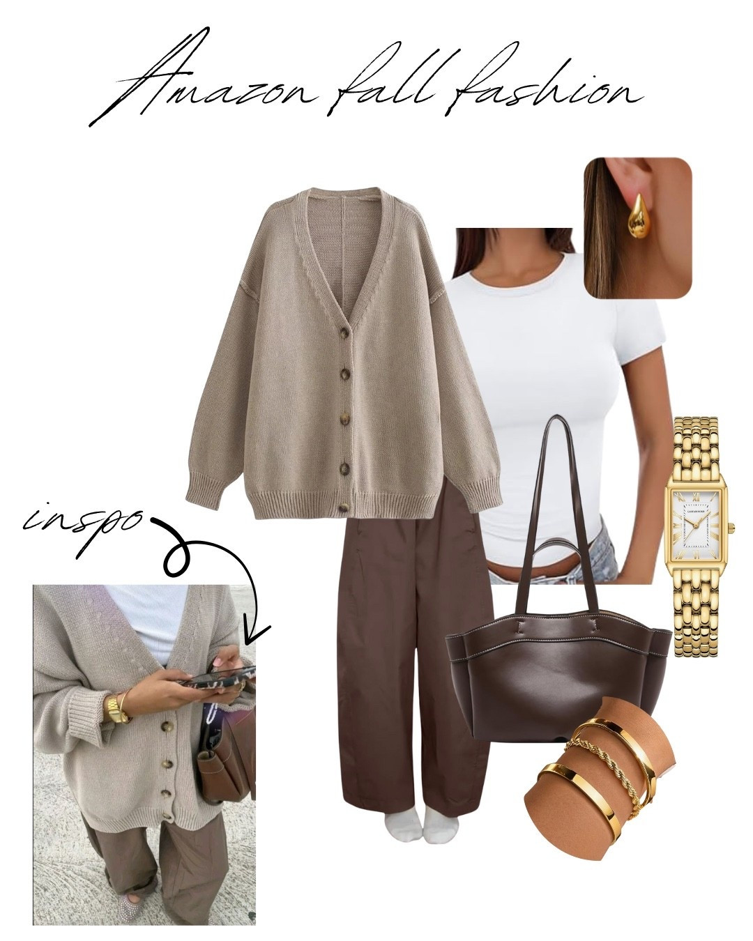 Amazon fall outfit 🍁

Fall outfit inspo 
Amazon finds 
Cardigan 
Purse 

#LTKFindsUnder50 #LTKSeasonal #LTKFindsUnder100