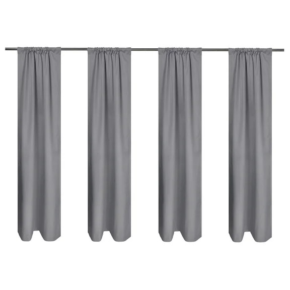 My Texas House White Pepper Rod Pocket Back Tab Blackout Curtain Panel, 52 in x 84 in | Walmart (US)