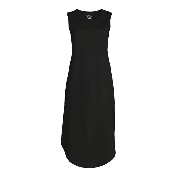 Time and Tru Women's Sleeveless Midi Dress - Walmart.com | Walmart (US)