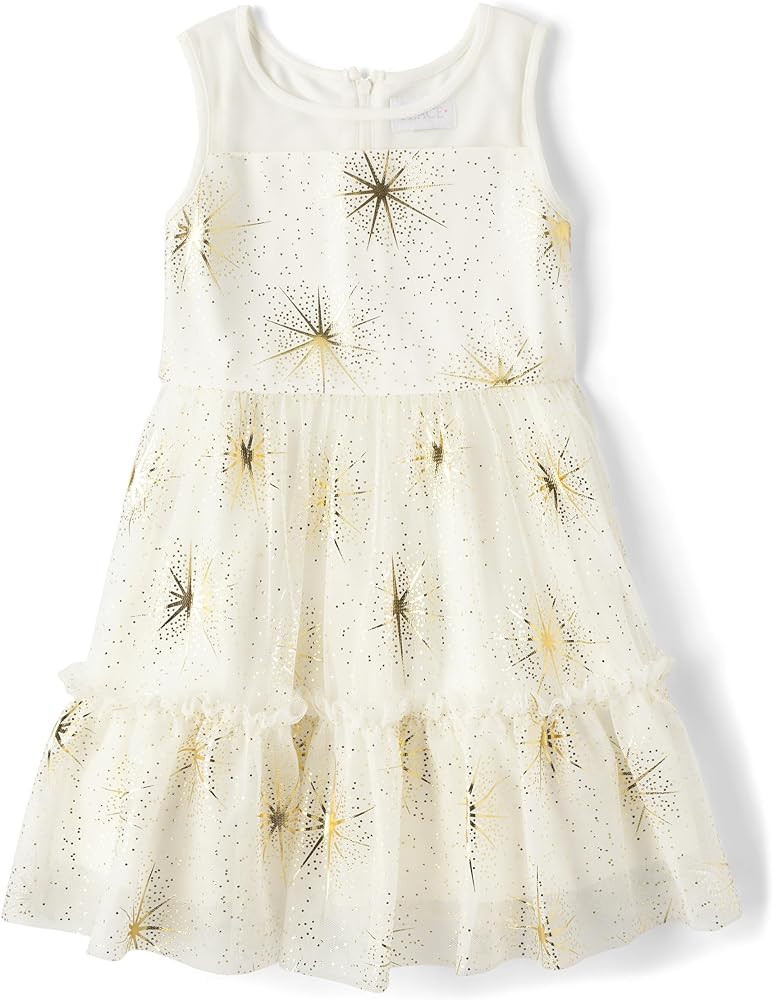The Children's Place Girls Dressy Dress, Sleeveless | Amazon (US)