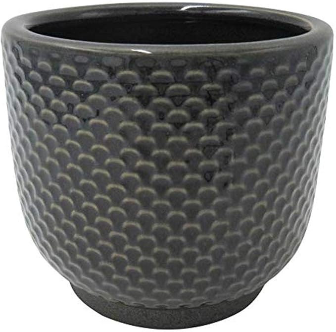 Amazon.com: Amazon Brand – Stone & Beam Textured Stoneware Planter, 7.5"H, Ivory : Patio, Lawn ... | Amazon (US)