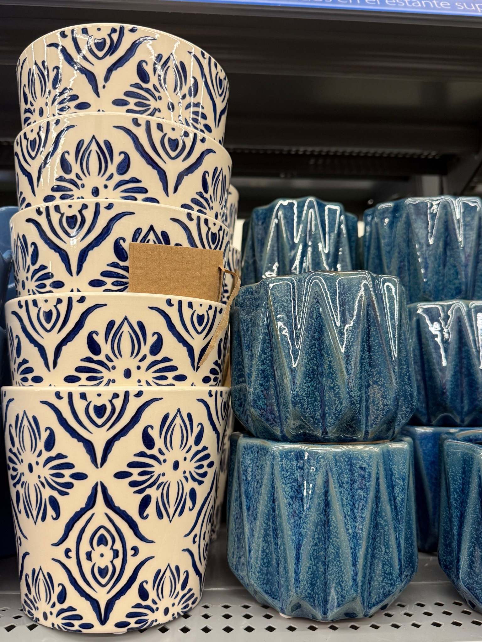 Blue pots for summer at Walmart 😍 

#LTKStyleTip #LTKHome #LTKFindsUnder50