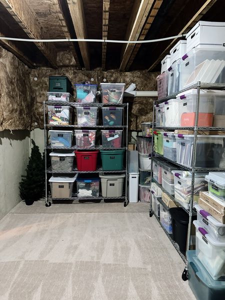 Basement Storage Organization 

#LTKHoliday #LTKhome #LTKfamily