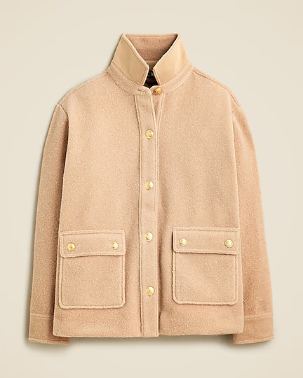 Bouclé shirt-jacket | J. Crew US