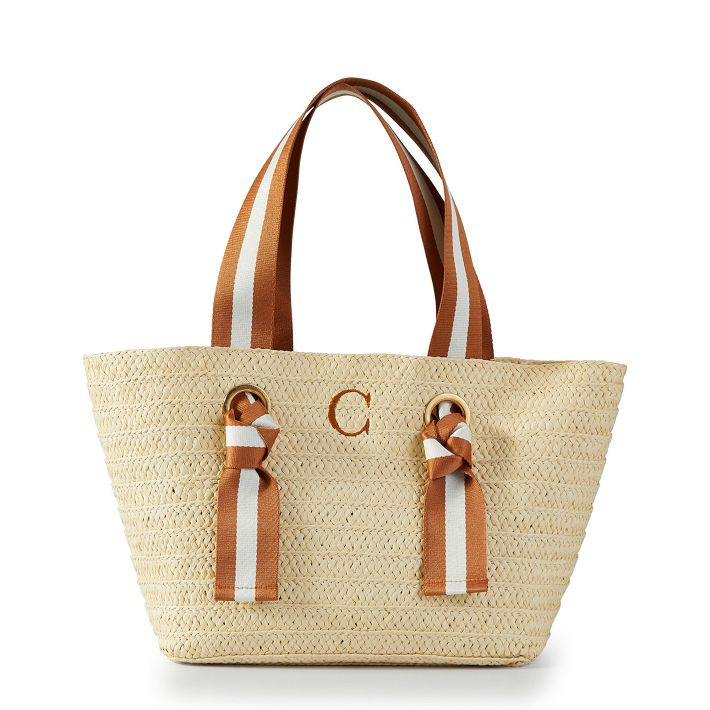 Ribbon Straw Beach Tote | Mark and Graham