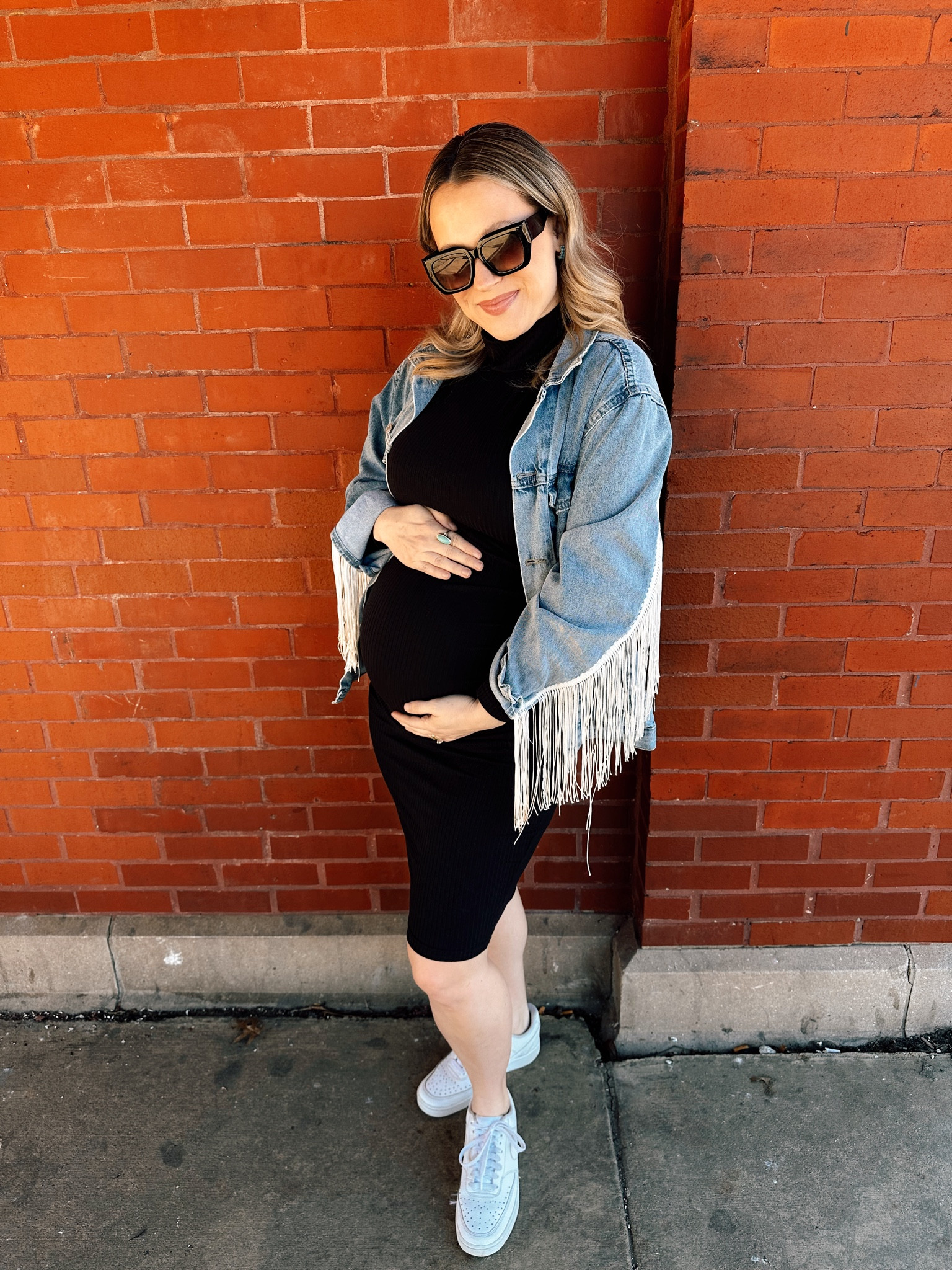 Maternity outfit ideas / almost everything is an amazon find #dress #maternity #amazonfinds 

#LTKbump #LTKshoecrush #LTKfindsunder50