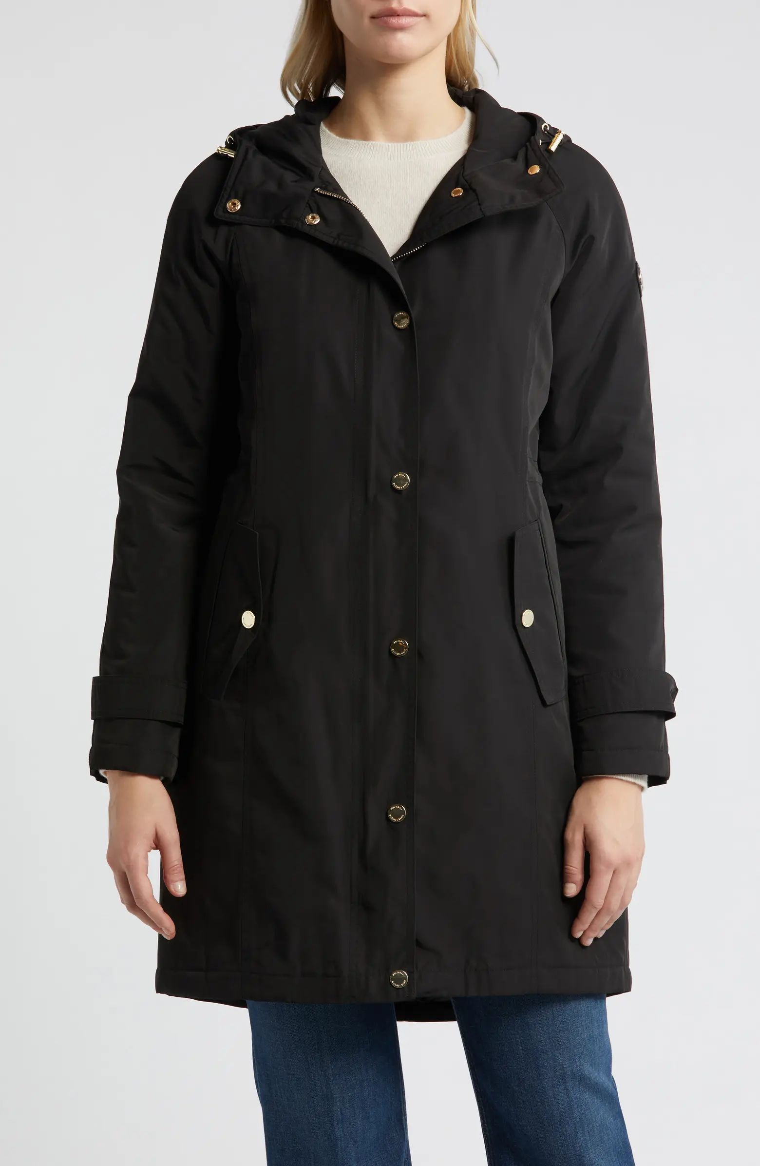 Water Resistant Hooded Coat | Nordstrom