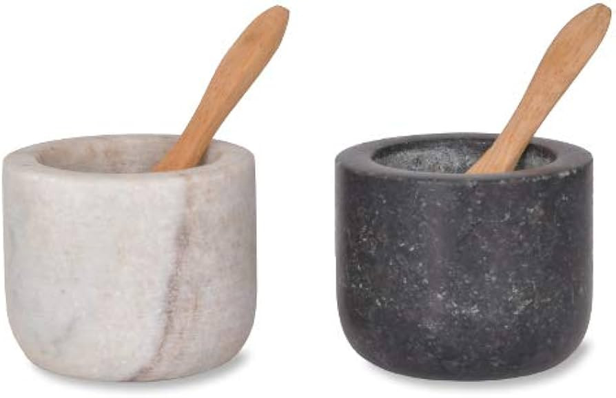 Brompton Salt & Pepper Pots by Garden Trading | Crafted in Granite | H5 X Diameter 6cm | Amazon (UK)
