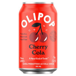 OLIPOP Low Sugar Prebiotic Sparkling Tonic Cherry Cola, 355ml | Natura Market