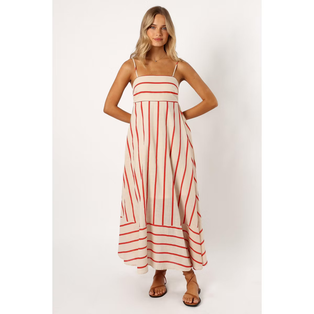Petal and Pup Brea Maxi Dress - Cream Stripe S | Target