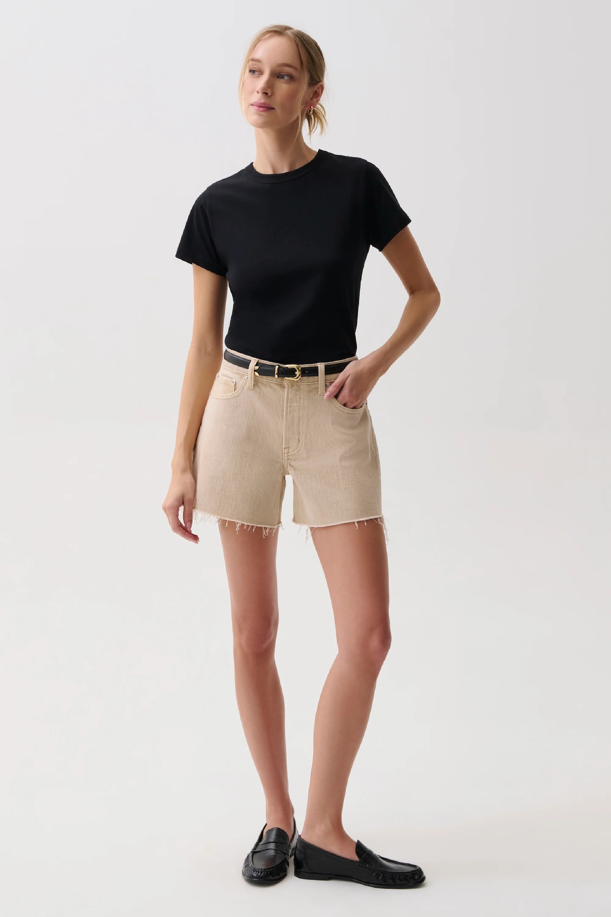 Kennedy Mid Rise Short - Honey | Pistola Denim