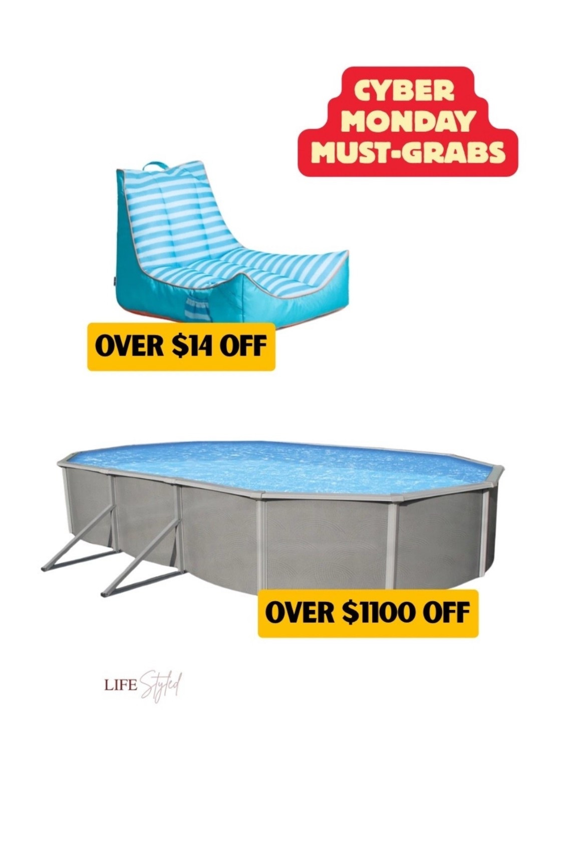 Cyber Monday Steal! 🚨 Summer, upgraded! 🩴☀️ This pool got a massive $1,100+ price drop 😱 Perfect for sunny days and floating into relaxation 🛟 Don’t wait — deals this big won’t last! 🛒 


#LTKSaleAlert #LTKCyberWeek #LTKSeasonal