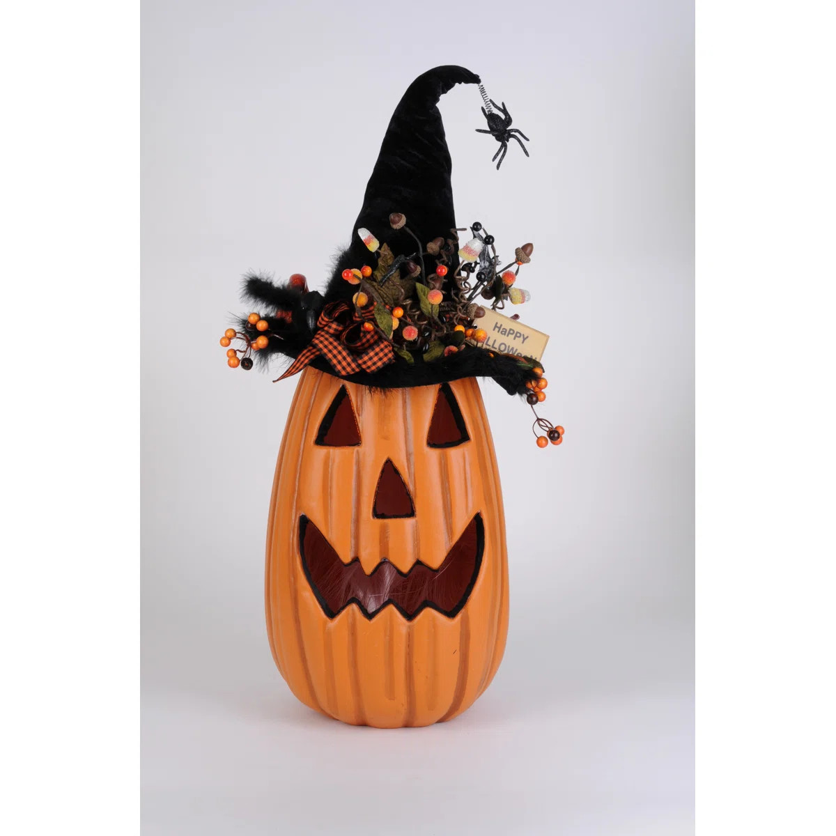 Lighted Tall Fiber Optic Pumpkin | Wayfair North America
