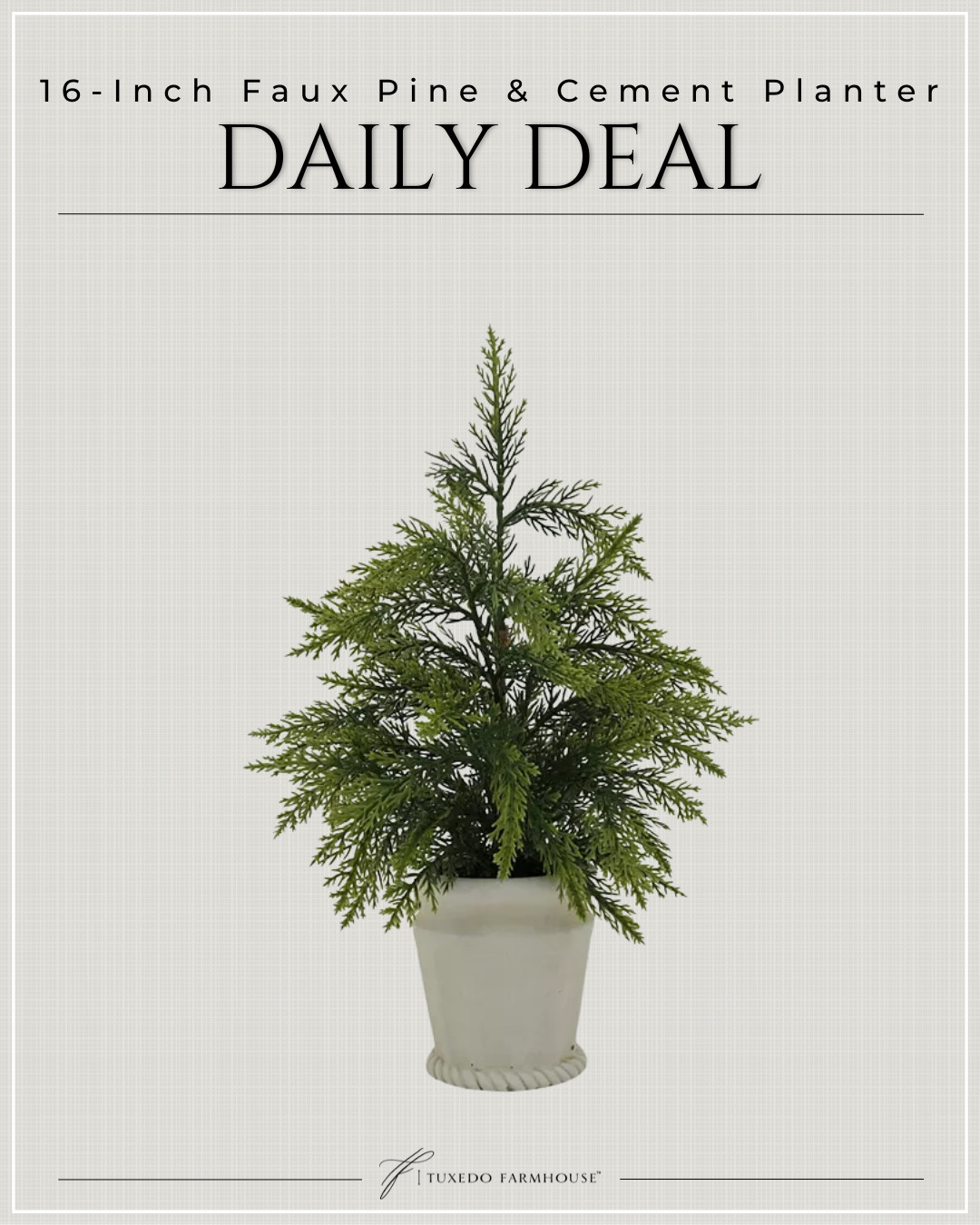 Bring a touch of natural beauty to your space with this charming artificial pine from St. Nicholas Square. Its lifelike greenery paired with a stylish cement planter adds effortless elegance to any decor, providing year-round greenery without the need for upkeep. 

 #LTKSeasonal #LTKHome #LTKSaleAlert