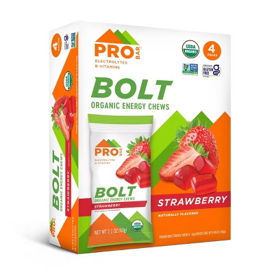 PROBAR Strawberry Bolt Energy Chew - 8.4oz/4pk: Sports Performance, Endurance | Target