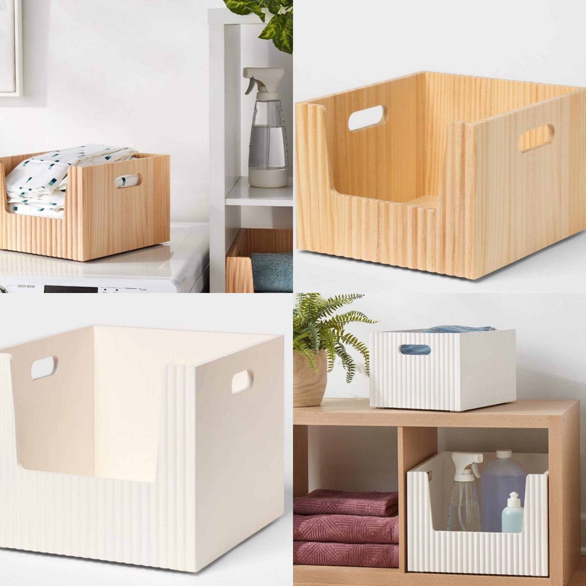 Target’s new organization bins  are so pretty! 20/% off! 

#organization 

#LTKSaleAlert #LTKFamily #LTKHome